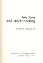 Auctions and Auctioneering (California Library Reprint Series)