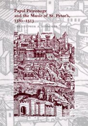 Papal Patronage and the Music of St. Peter'S 1380-1513