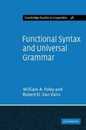 Functional Syntax and Universal Grammar (Cambridge Studies in Linguistics Series Number 38)