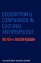 Description and Comparison in Cultural Anthropology (Lewis Henry Morgan Lectures)