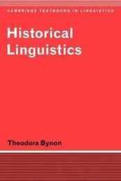 Historical Linguistics:Bynon (Cambridge Textbooks in Linguistics)