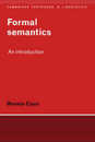 Formal Semantics:Cann (Cambridge Textbooks in Linguistics)