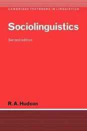 Sociolinguistics (Cambridge Textbooks in Linguistics)