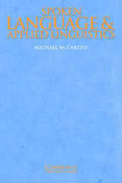 Spoken Language and Applied Linguistics (Applied Linguistics Non) (Cambridge Applied Linguistics)