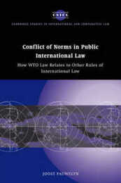 Conflict of Norms in Public International Law: How WTO Law Relates to other Rules of International Law (Cambridge Studies in International and Comparative Law Series Number 29)