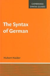 The Syntax of German (Cambridge Syntax Guides)