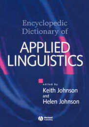 Encyclopedic Dictionary of Applied Linguistics: A Handbook for Language Teaching
