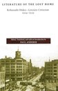 Literature of the Lost Home: Kobayashi Hideo--Literary Criticism 1924-1939