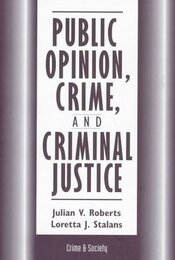 Public Opinion Crime And Criminal Justice (Crime & Society)