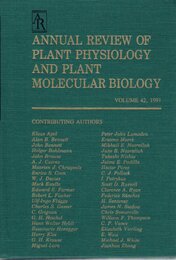 Annual Review of Plant Physiology and Plant Molecular Biology: 1991 (Annual Review of Plant Biology)