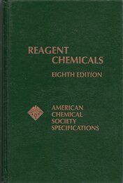 Reagent Chemicals: American Chemical Society Specifications