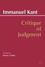 Critique of Judgment (Hackett Classics)