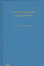 Sensory Integration and Learning Disorders