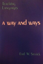 Teaching Languages: A Way and Ways (Methodology S.)