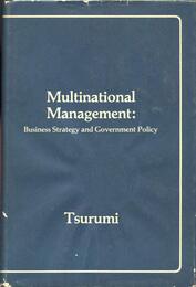 Multinational management: Business strategy and government policy