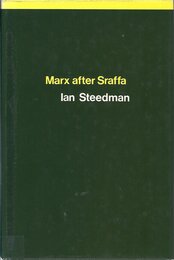 Marx After Sraffa