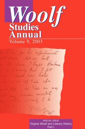 Virginia Woolf and Literary History: A Special Issue of Woolf Studies Annual (Woolf Studies Annual Vol 9 2003)