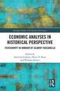 Economic Analyses in Historical Perspective: Festschrift in Honour of Gilbert Faccarello (Routledge Studies in the History of Economics)