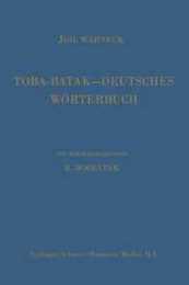 Toba-Batak - Deutsches Woerterbuch (German Edition)
