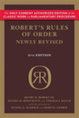 Robert's Rules of Order Newly Revised 11th edition