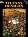 Tiffany Designs Stained Glass Coloring Book (Dover Design Coloring Books)