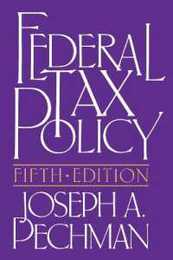 Federal Tax Policy (Studies of Government Finance. Second Series)