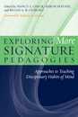 Exploring More Signature Pedagogies: Approaches to Teaching Disciplinary Habits of Mind