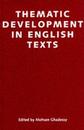 Thematic Development in English Texts (Open Linguistics Series)