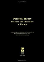 Personal Injury: Practice & Procedure