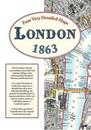 Four Very Detailed London Maps 1863: All of London and Outlying Villages Such As Hampstead Stratford Merton and Beckenham Slipcase