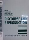 Discourse and Reproduction: Essays in Honor of Basil Bernstein