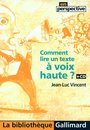 Comment Lire Un Texte a Haute Voix? + CD