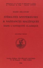 Sterilites Mysterieuses et Naissances Malefiques Dans l'Antiquite Classique