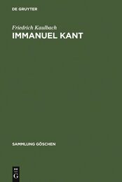 Immanuel Kant (Sammlung Goschen 2221)