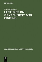 Lectures on Government and Binding: The Pisa Lectures (Studies in Generative Grammar)