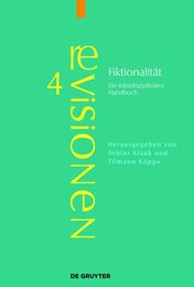 Fiktionalitat: Ein Interdisziplinares Handbuch (Revisionen: Grundbegriffe der Literaturtheorie 4)