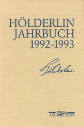 Hoelderlin - Jahrbuch 1992 - 1993