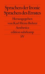 Sprachen der Ironie - Sprachen des Ernstes