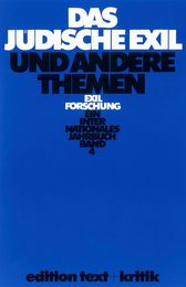 Das juedische Exil und andere Themen
