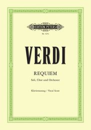 Missa da Requiem: fuer 4 Solostimmen Chor und Orchester / Klavierauszug