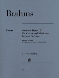 Sonaten Opus 120 fuer Klavier und Klarinette Fassung fuer Viola