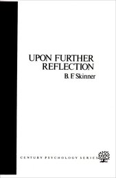 Upon Further Reflection (Century Psychology Series)