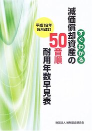 減価償却資産の50音順耐用年数早見表: すぐわかる