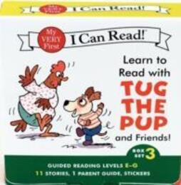 Learn to Read with Tug the Pup and Friends! Box Set 3: A Box of 11 stories 1 parent guide and reward stickers for Beginning Readers; Reading Level E-G (My Very First I Can Read)