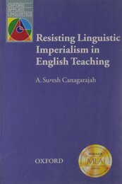 Resisting Linguistic Imperialism in English Teaching (Oxford Applied Linguistics)