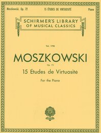 モシュコフスキ : 15の熟達のための練習曲/シャーマー社/ピアノ・ソロ