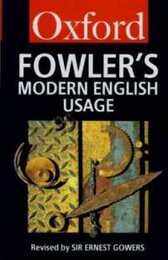 Dictionary of Modern English Usage (Oxford Paperbacks)