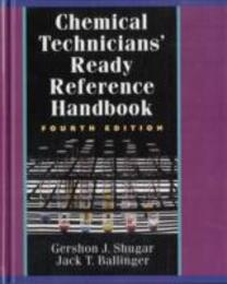 Chemical Technicians' Ready Reference Handbook (Harvard Business Review Book Series)
