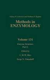Enzyme Structure Part L (Volume 131) (Methods in Enzymology Volume 131)