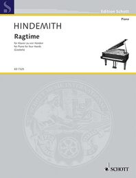 SCHOTT HINDEMITH - RAGTIME (GOEBELS) Partition classique Piano - instrument a clavier Piano